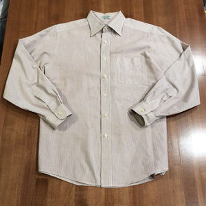 LL Bean Striped Men's Dress Shirt_Size 15.5_32/33